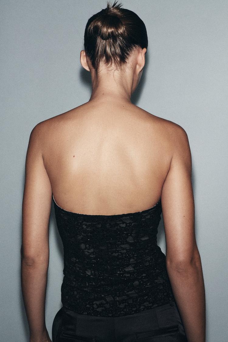 Abito Corsetto Aurelia – Pizzo Elegante Nero