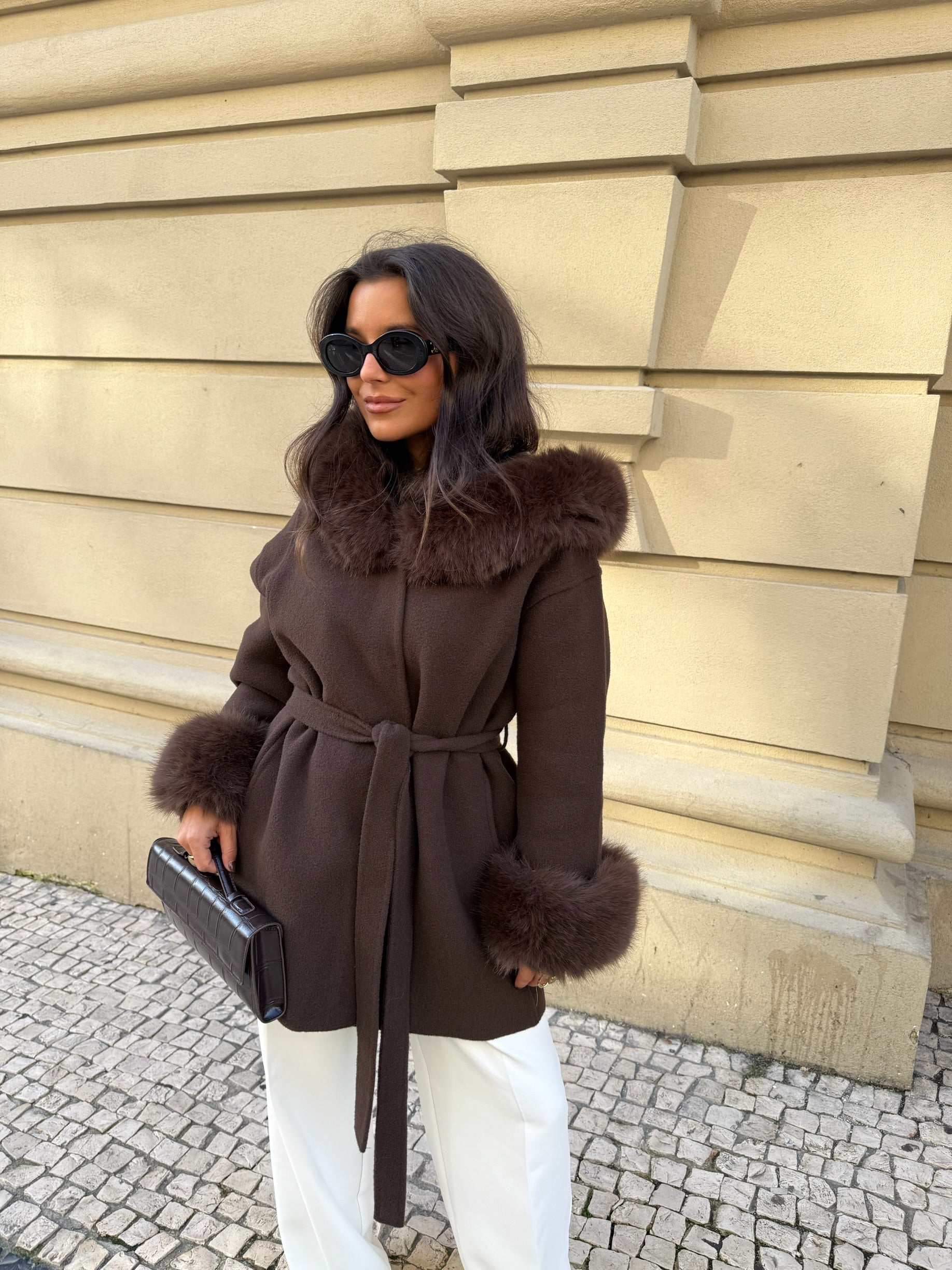 Turim Fur Coat in Brown