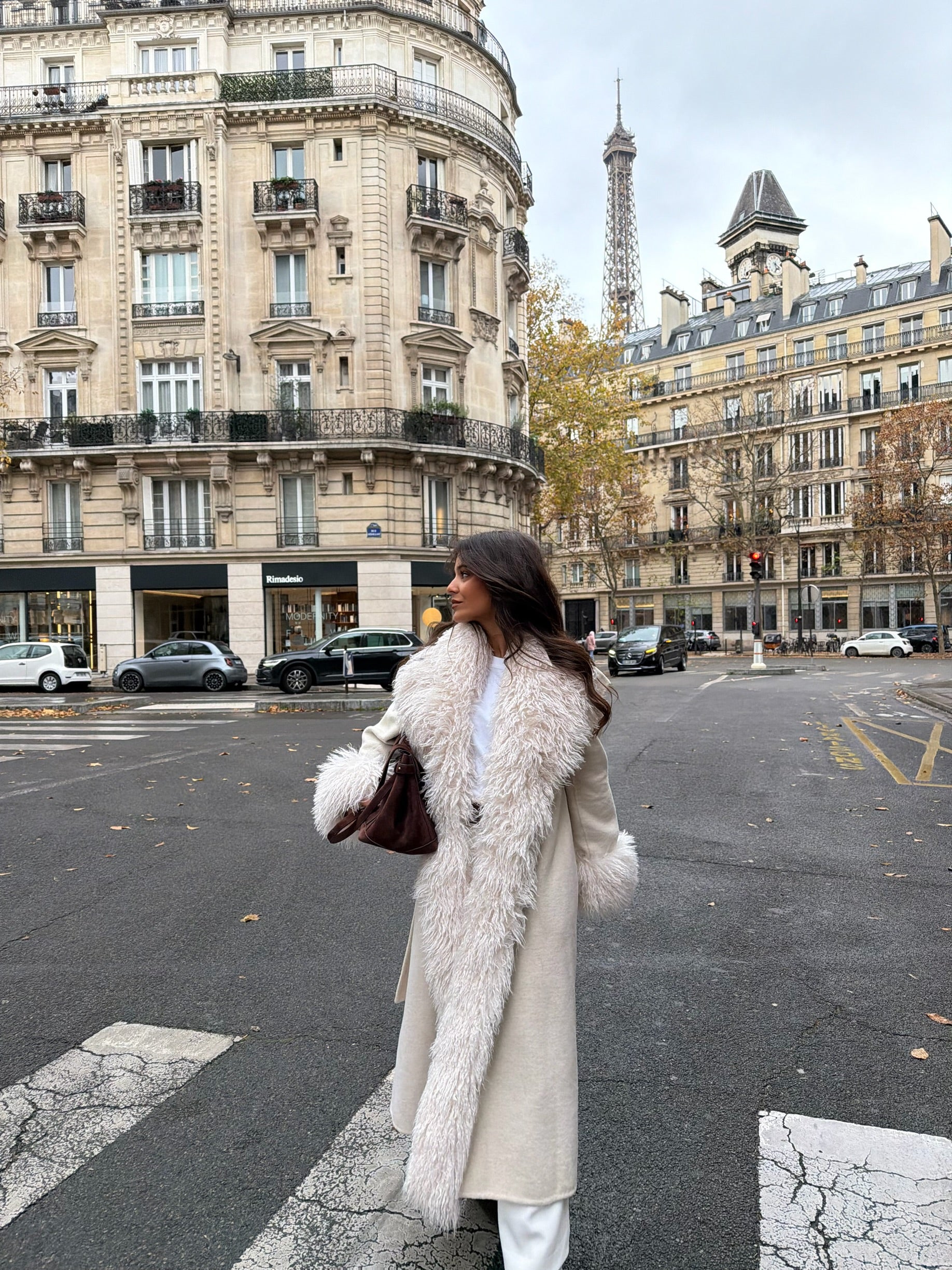 Ophelia Wool Coat in White