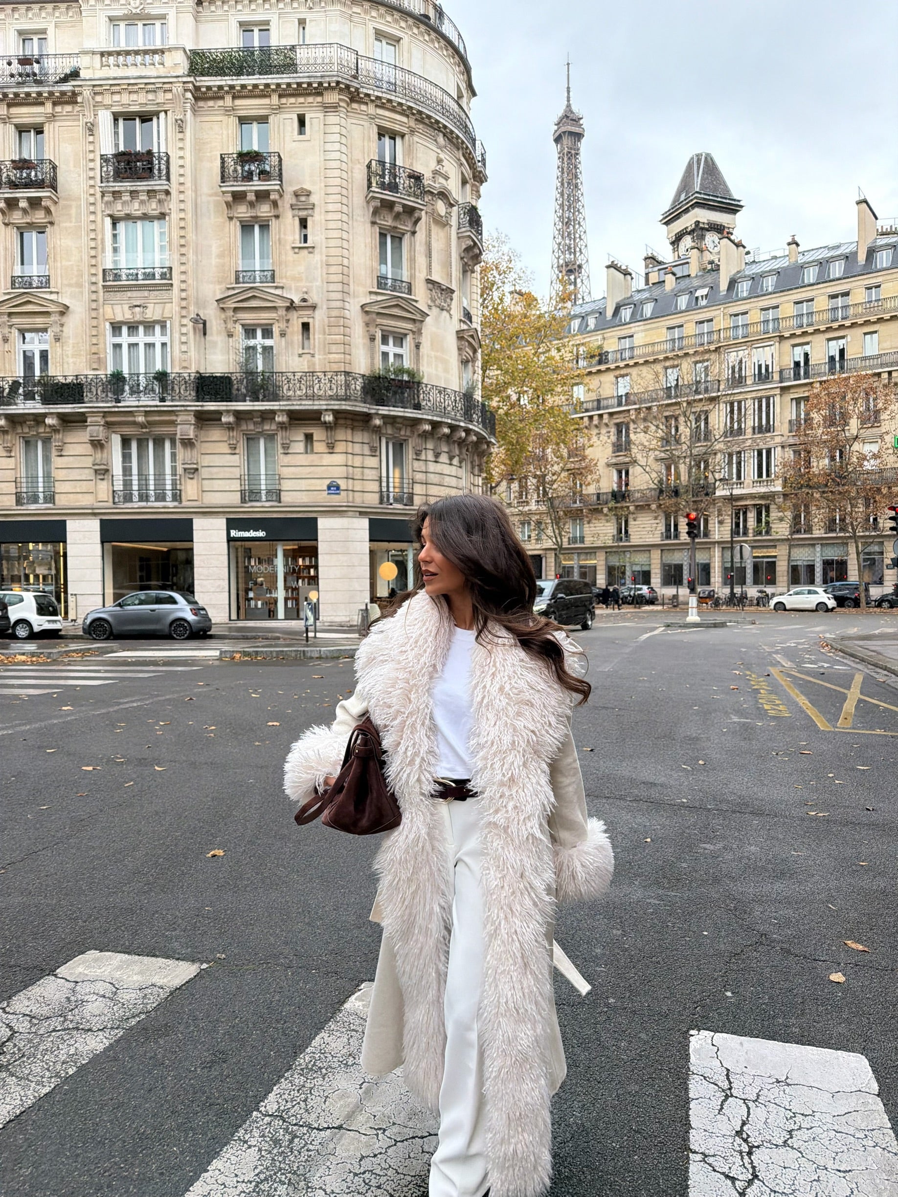 Ophelia Wool Coat in White