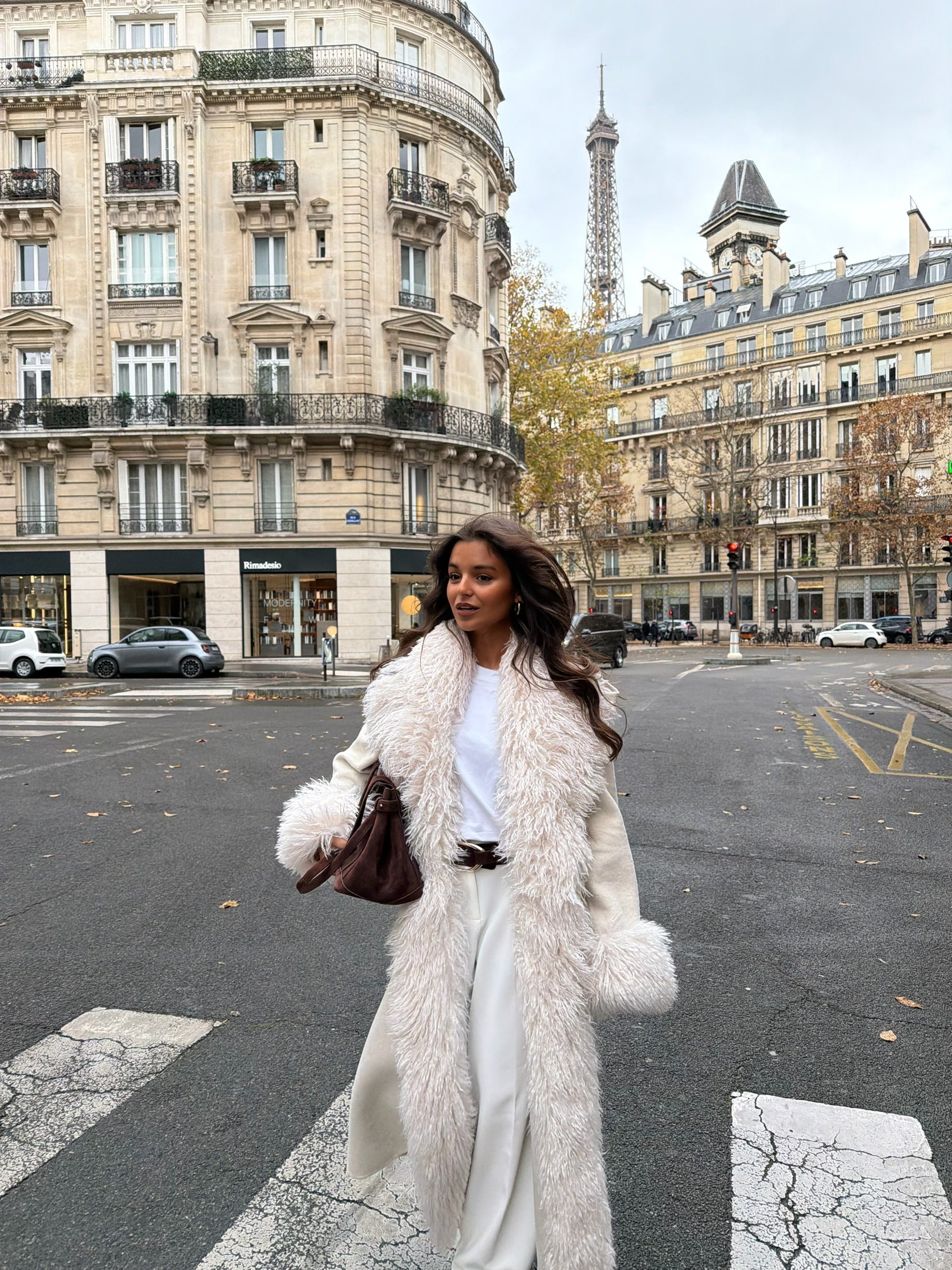 Ophelia Wool Coat in White