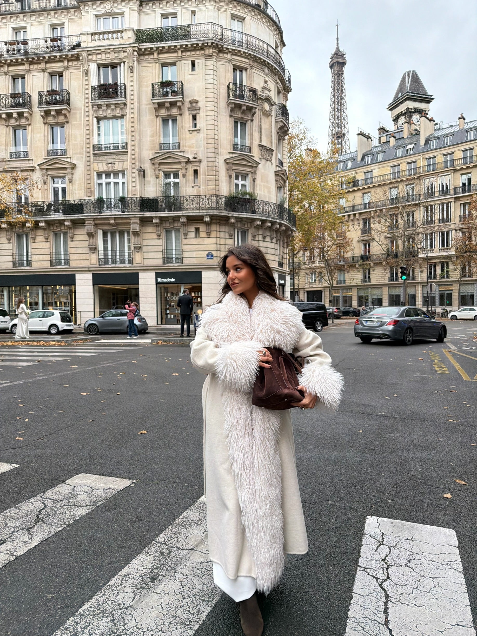 Ophelia Wool Coat in White