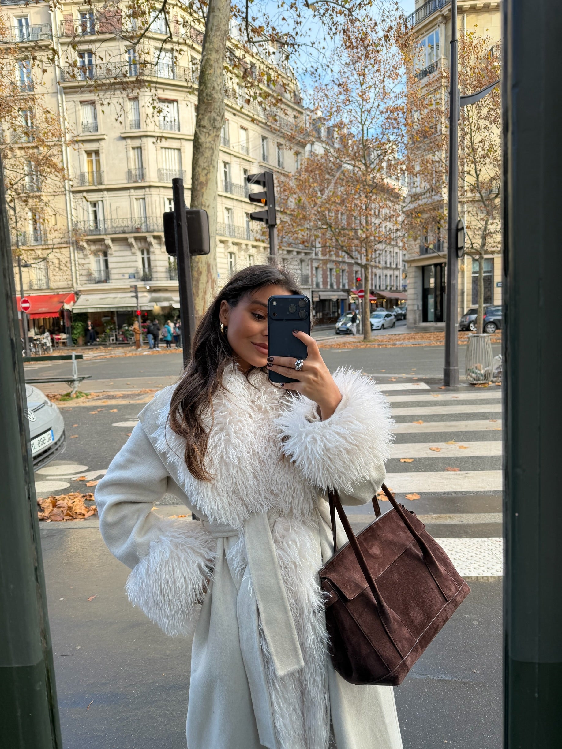 Ophelia Wool Coat in White