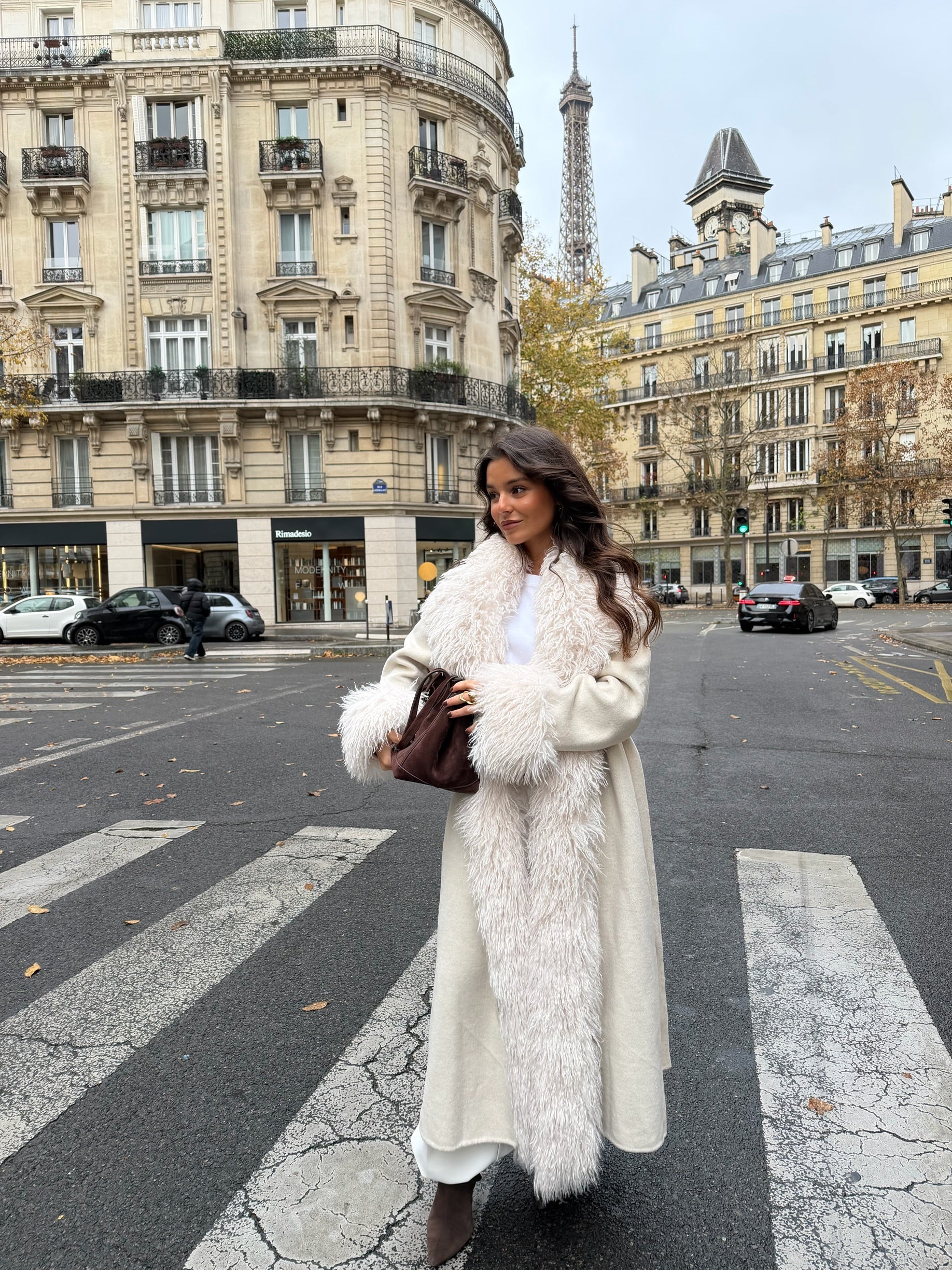 Ophelia Wool Coat in White